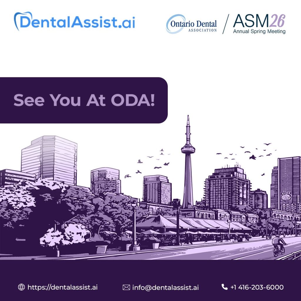 DentalAssist.ai team giving a live demo of patient call automation at ODA 2026